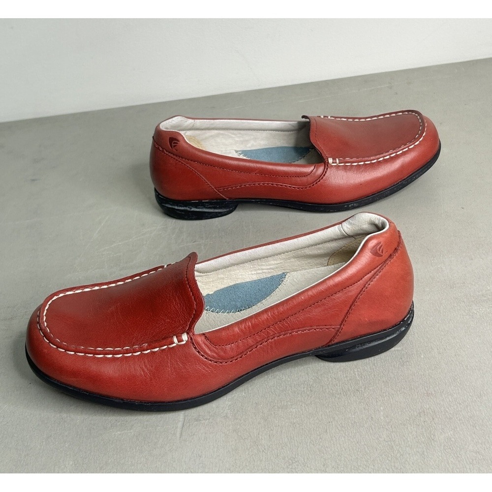 Red Wing Slip On Loafers Shoes‎ Style 4680 Red Leather Women's Size 6.5